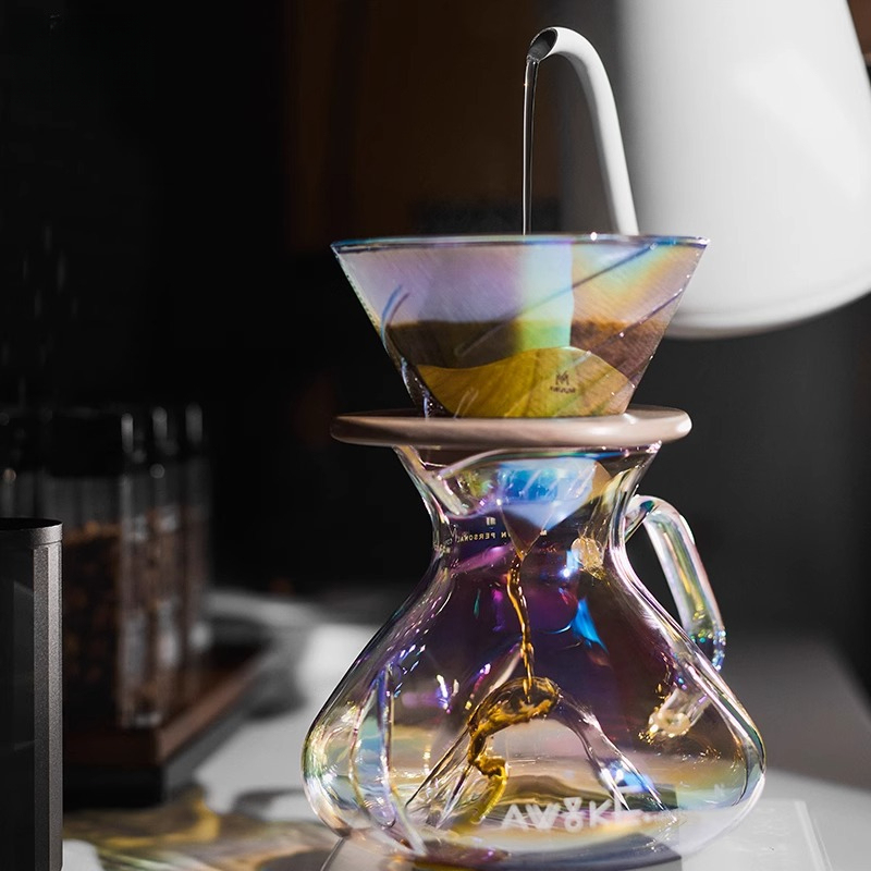 Coffee Equipment Pour Over - プアオーバーコーヒーメーカー ガラス製コーヒーサーバー V60ドリッパーフィルターペーパー付き 手動ハンドドリップコーヒーメーカーセット