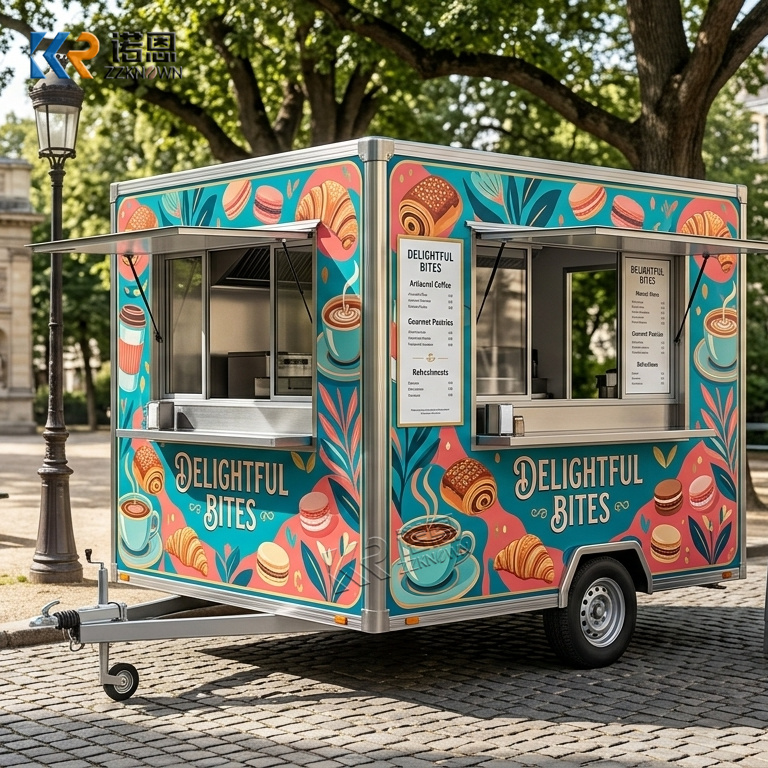 Coffee Van Equipment - 特注サイズのグリル設備、移動式キッチン、移動販売車、ファストフードトレーラー、移動式タコス販売車、コーヒーカート、レストラン、バーベキュー用フードトラック