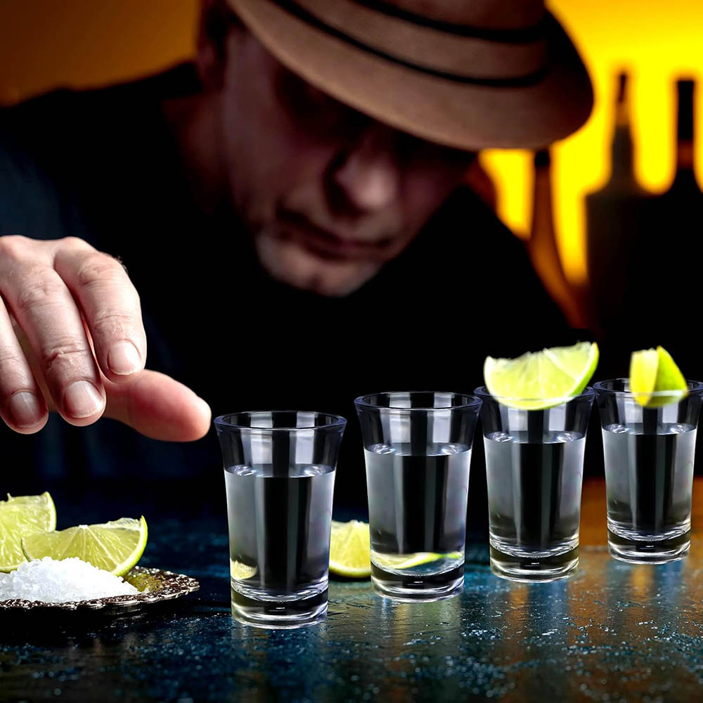 1.2オンスのアクリル製ショットグラス、厚底プラスチック製ク - Espresso Shot Glass のレビューと価格