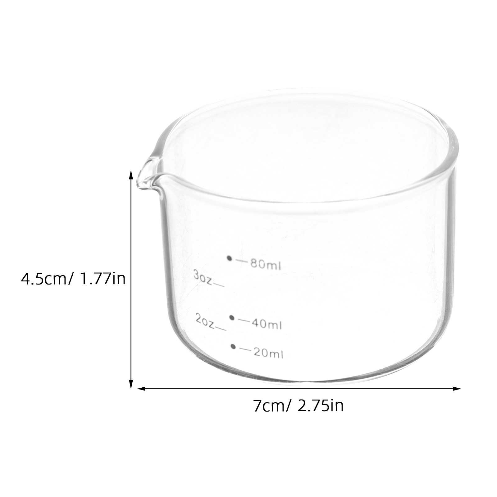 エスプレッソ用ショットグラス 80ml、計量ピッチャー、取っ - Espresso Shot Glass のレビューと価格