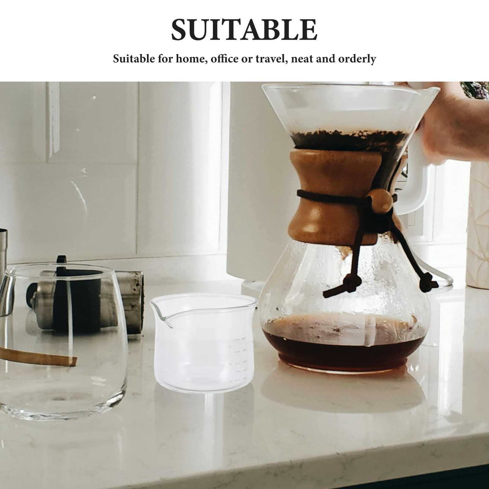 エスプレッソ用計量カップ 100ml 耐熱性 比量目盛付き  - Espresso Shot Glass のレビューと価格