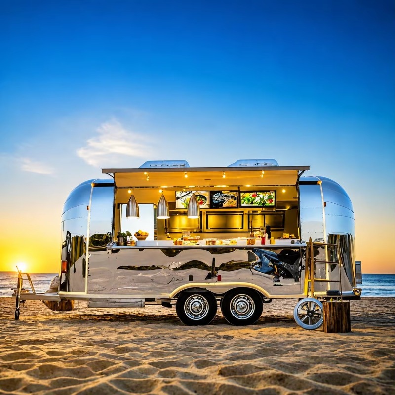フードトラック、移動式コーヒーカート、路上販売用フードバン、 - Coffee Van Equipment のレビューと価格